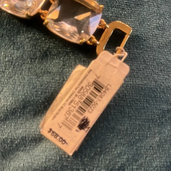 Lauren by Ralph Lauren Elegant Gold and Crystal Bracelet NWT - Picture 4 of 7